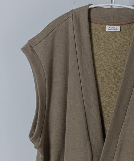 ATPOVA｜【 2025winter04 】 Linen cotton 裏毛 ベスト