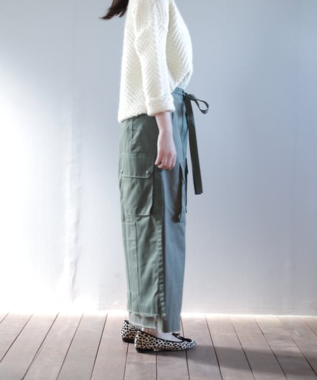 ARTE POVERA｜【 artea-reclothing209 】フランスカーゴPT RE-巻きスカート