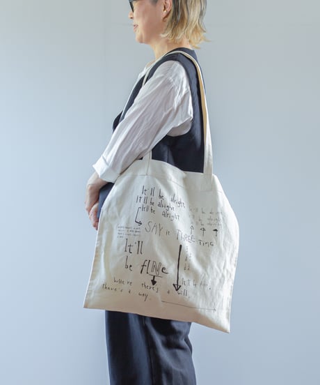 ATPOVA｜【 2026spring20 】 NATSUME X KOTETSU コラボ 「どうにかなるさ」 コットンリネントートBAG②