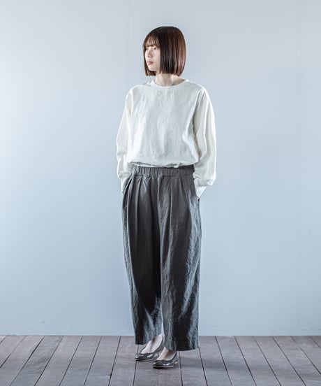 ATPOVA｜【 26WI17 】 L/Cキャバス 2タックイージーPT(製品染)