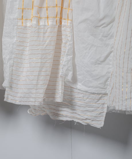 ARTE POVERA｜【 26SU16 】 ギルダン RE-インドサリーパッチワークギャザーT