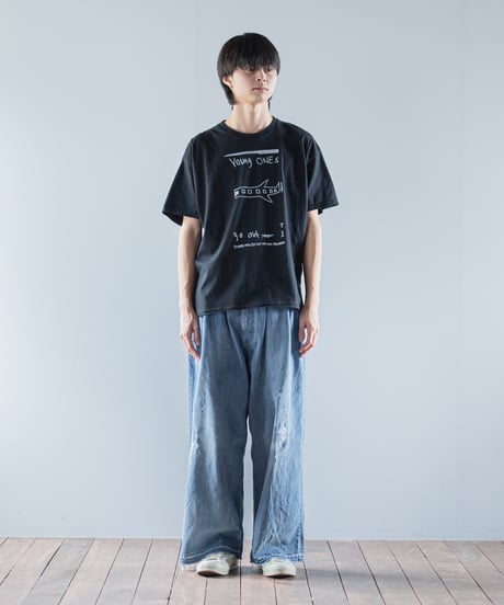 ATPOVA｜【 26SU60 】 12OZデニム 2タックワイドダメージ加工
