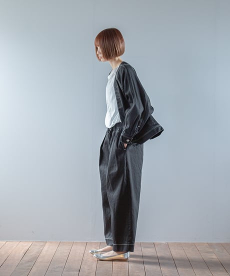 ATPOVA｜【 2026spring26 】 12OZデニム ノーカラーワークJKT