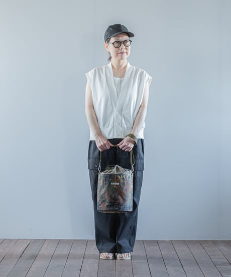 ARTE POVERA｜【 26SU32 】 ドイツ軍テント RE-巾着ショルダーBAG(M)