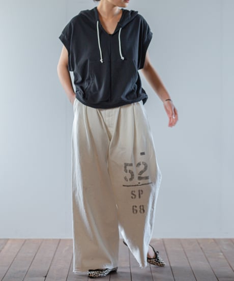 ARTE POVERA｜【 2025summer57 】ギルダン染め RE-フードフレンチT