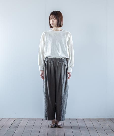 ATPOVA｜【 26WI17 】 L/Cキャバス 2タックイージーPT(製品染)