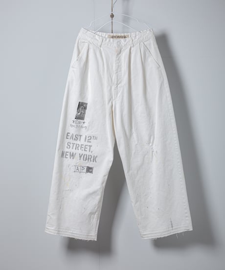 ARTE POVERA｜【 26SU58 】 12OZデニム 2タックワイドダメージ加工