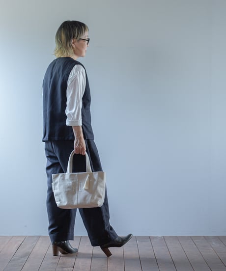 ARTE POVERA｜【 ARTEA - 26SP33 】 フランスUSEDシーツ 「ARTE」 BAG (M)