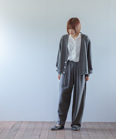 ATPOVA｜【 2026spring17 】 杢裏毛 2タックワイドPT