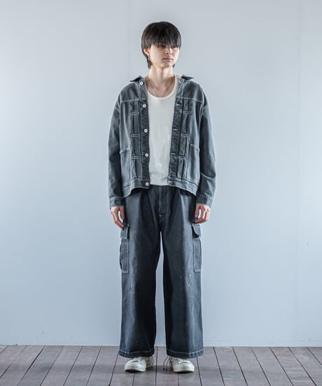 ATPOVA｜【 26WI13 】 ブラックライトデニム G-JACKET(ダメージ加工)