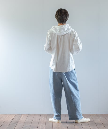 ARTE POVERA｜【 ARTEA - 26SP69 】 シャンブレーライトダメージ加工 RE-フードカバーオール
