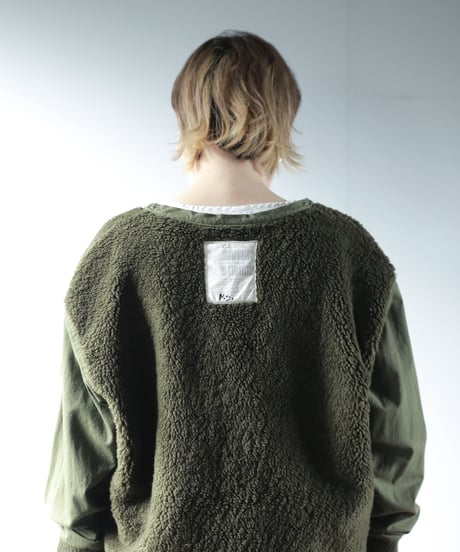 ★ARTE POVERA｜【 2025winter65 】 オランダボアライナー RE-ノーカラーJKT