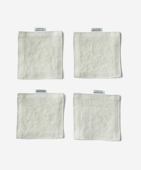 ★ARTEA｜【 artea-sheet019 】リネンシーツ｜コースター4枚セット