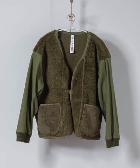 ★ARTE POVERA｜【 2025winter65 】 オランダボアライナー RE-ノーカラーJKT