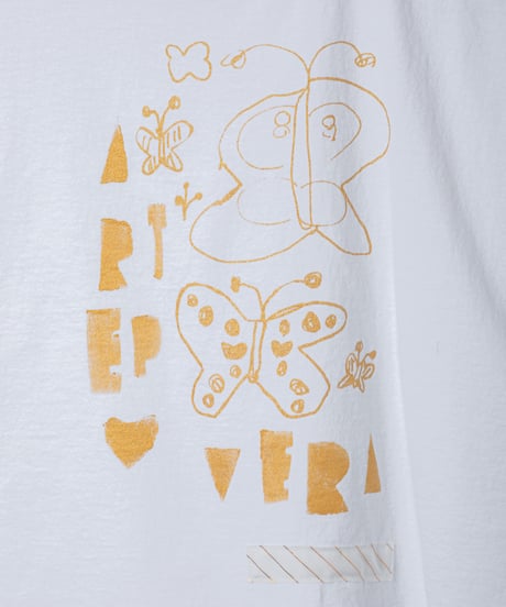 ARTE POVERA｜【 26SU12 】 ギルダン RE-チョウチョフレンチT