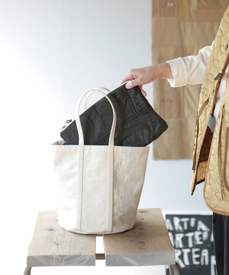 ★ARTE POVERA｜【 artea-fw2378 】U.Sキルトライナー製品染 RE-ポーチ（M）