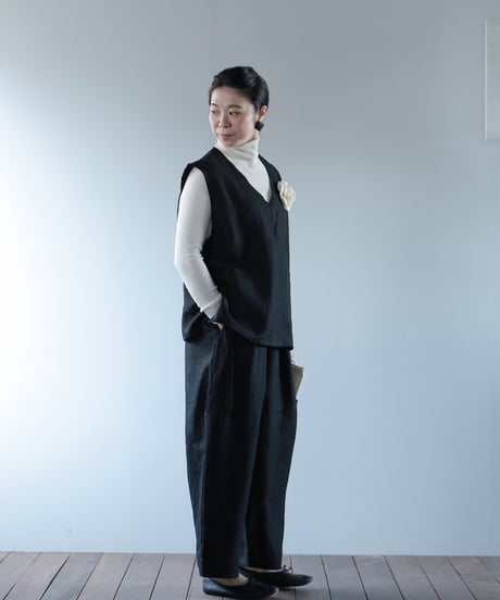 ★ATPOVA｜【 2025spring12】リネンキャンバス 2タックイージーPT