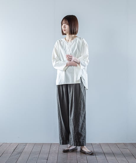 ATPOVA｜【 26WI14 】 L/Cキャバス NEWヘンリーSH(製品染)