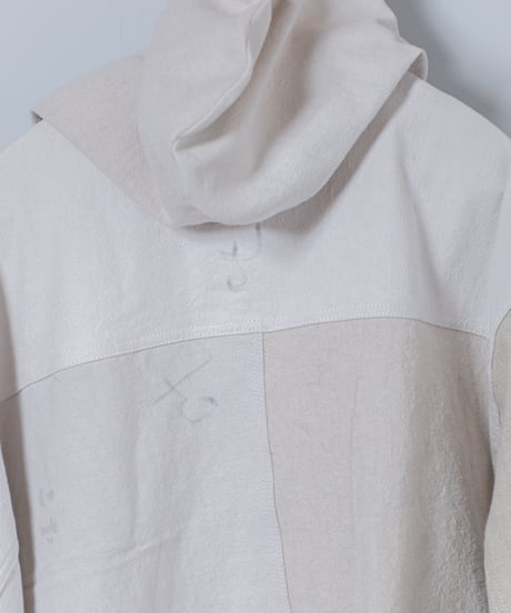 ARTE POVERA｜【 2025spring32 】USEDフランスシーツ RE-ZIPフードブルゾン