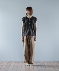 ATPOVA｜【 26SU42 】 リネンコットン NEWフレンチキャミ(製品染)
