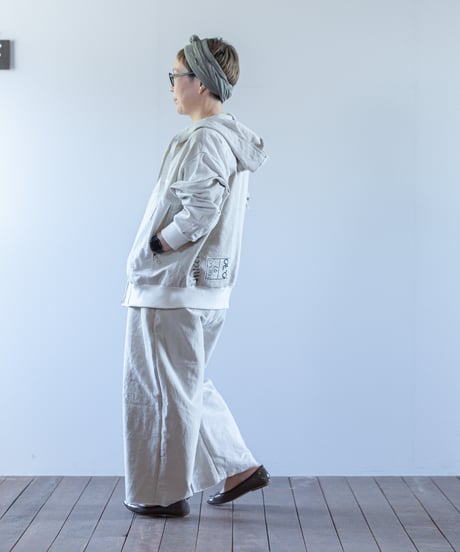 ARTE POVERA｜【 2025spring32 】USEDフランスシーツ RE-ZIPフードブルゾン