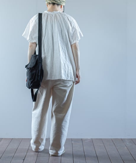 ARTE POVERA｜【 2025summer19 】1960年チェコ軍ショルダー RE-黒染ハンドプリントBAG