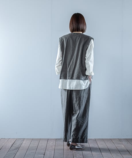 ATPOVA｜【 26WI16 】 L/Cキャバス Vベスト(製品染)