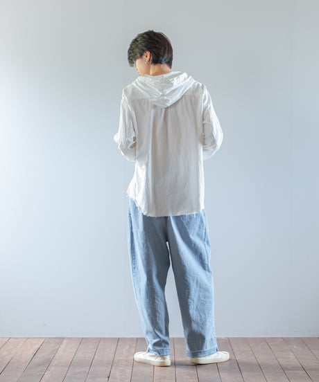 ARTE POVERA｜【 ARTEA - 26SP69 】 シャンブレーライトダメージ加工 RE-フードカバーオール