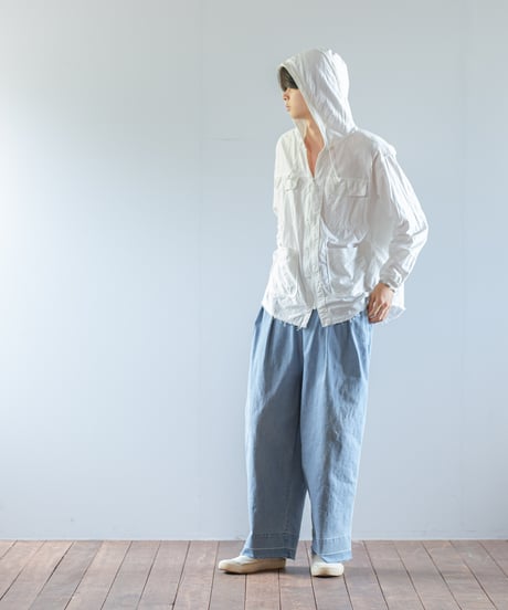 ARTE POVERA｜【 ARTEA - 26SP69 】 シャンブレーライトダメージ加工 RE-フードカバーオール