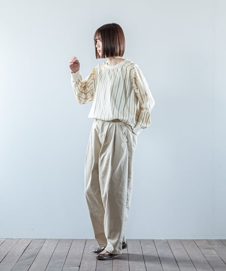 ATPOVA｜【 26WI26 】 C/N裏起毛 2タックPT