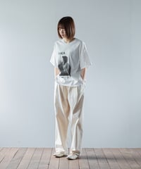 ★ARTE POVERA｜【 26SU52 】 ギルダン RE-「Hoooh」PHOTO＆シルクMIX Tシャツ