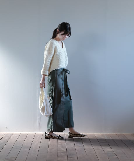 ARTE POVERA｜【 artea-reclothing209 】フランスカーゴPT RE-巻きスカート
