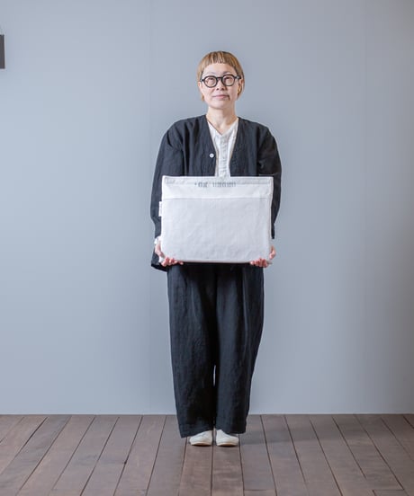 ARTE POVERA｜【 24WI48 】フランスシーツUSED RE-PCクラッチ(L)