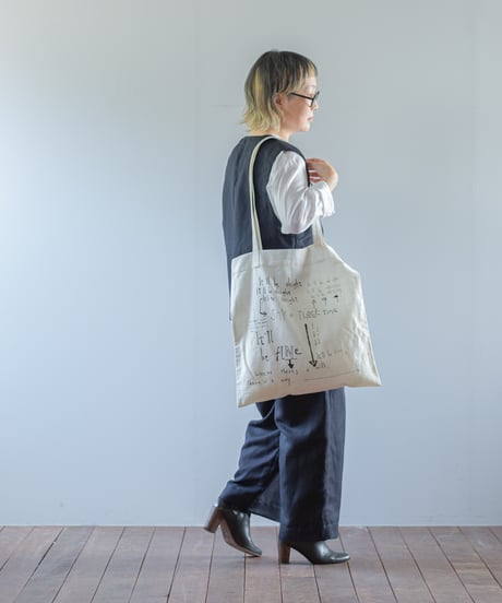 ATPOVA｜【 2026spring20 】 NATSUME X KOTETSU コラボ 「どうにかなるさ」 コットンリネントートBAG②