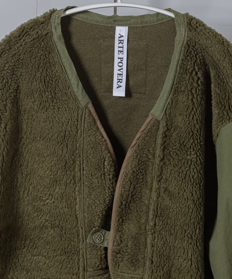 ★ARTE POVERA｜【 2025winter65 】 オランダボアライナー RE-ノーカラーJKT