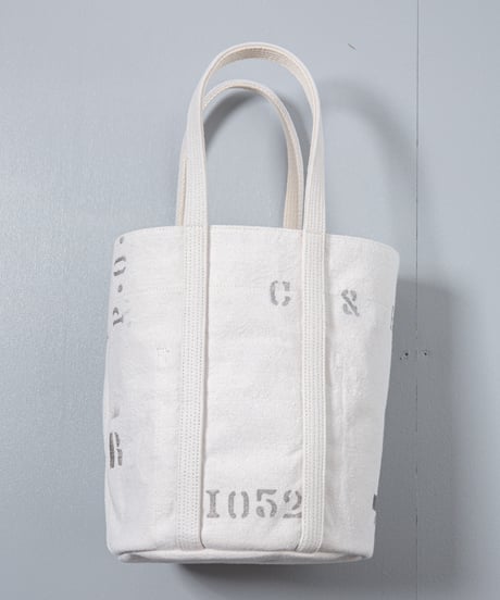ARTE POVERA｜【 26SU71 】 フランスUSEDシーツMIX RE-ステンシルラウンドBAG