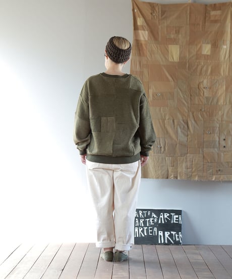 ARTE POVERA｜【 23WI76 】デンマーク60年代ウールマフラー RE-パッチワークSWT