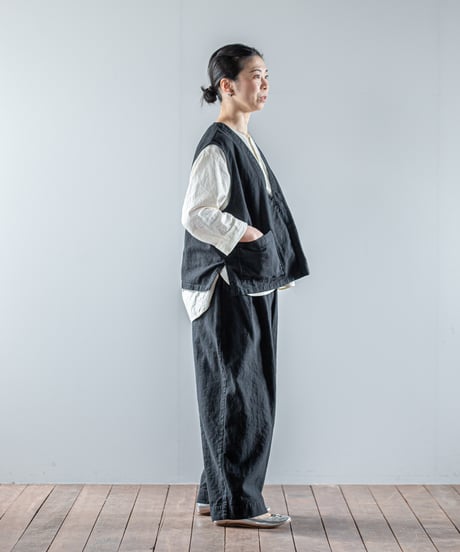 ATPOVA｜【 26WI16 】 L/Cキャバス Vベスト(製品染)