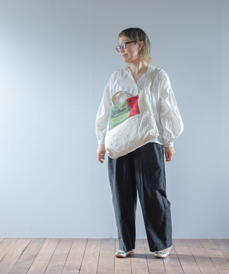 ARTE POVERA｜【 ARTEA - 26SP45 】 インドキルトラリー＆フランスシーツMIX トート＆ショルダーBAG