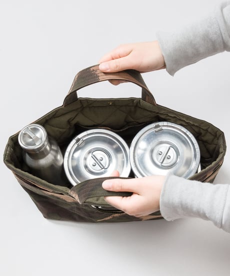 ★ARTEPOVERA【 artea-regoods017 】ハンガリー迷彩テント RE-ランチBAG（M）