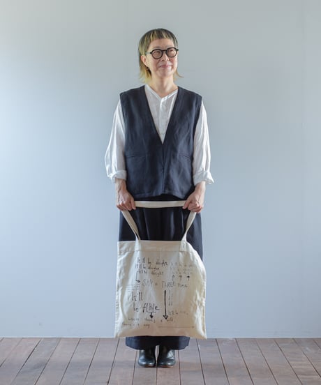 ATPOVA｜【 2026spring20 】 NATSUME X KOTETSU コラボ 「どうにかなるさ」 コットンリネントートBAG②