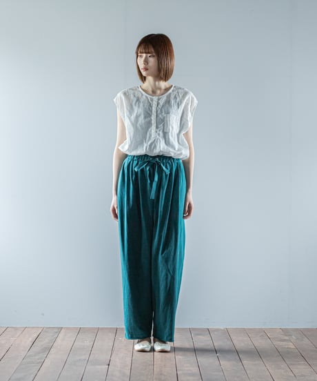 ATPOVA｜【 26SU48 】 16/-ムライト天竺 タックPT(製品染)