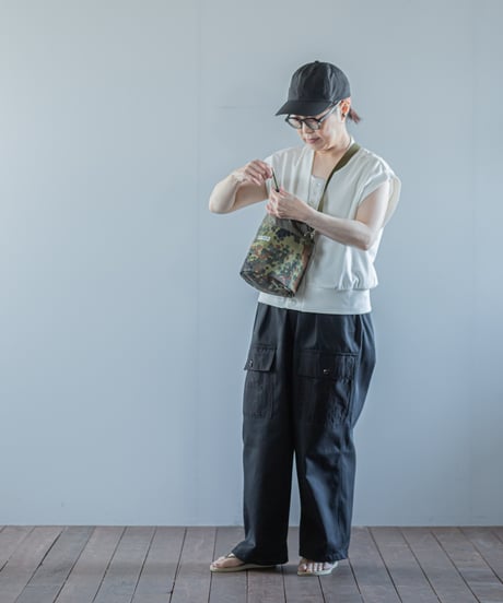 ARTE POVERA｜【 26SU31 】 ドイツ軍テント RE-巾着ショルダーBAG(S)