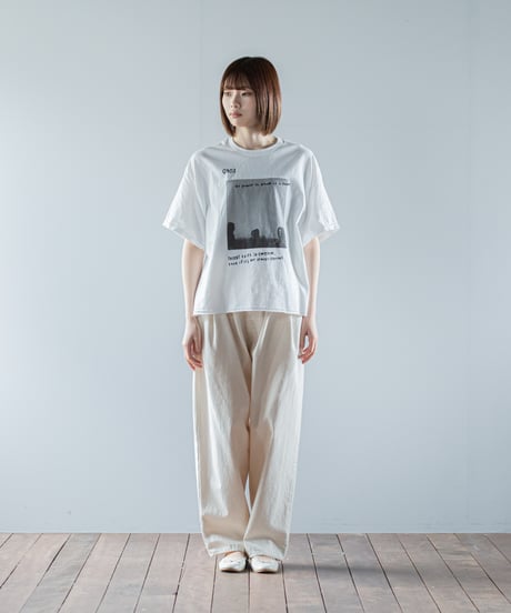 ★ARTE POVERA｜【 26SU51 】 ギルダン RE-「0402」PHOTO＆シルクMIX Tシャツ