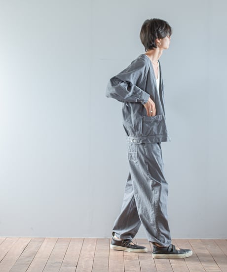 ATPOVA｜【 2026spring66 】 9OZデニム ノーカラーワークJKT