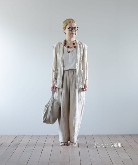【極美品】カンタータ パンツ コットンリネン テラコッタ 32 ウォッシャブル 極美品】カンタータ パンツ コットンリネン テラコッタ 32