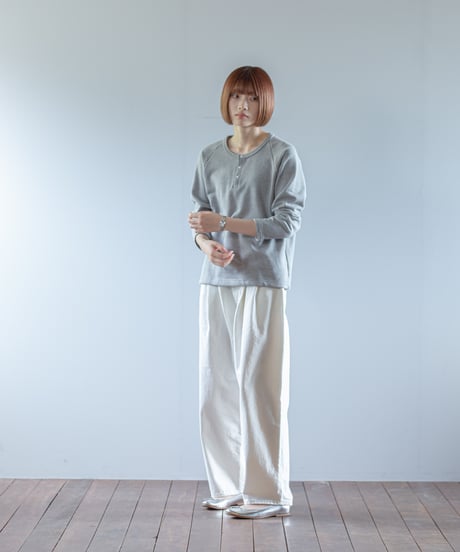 ATPOVA｜【 2026spring14 】 杢裏毛 ヘンリー