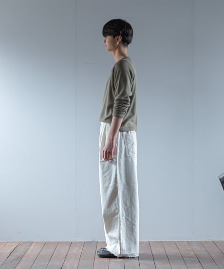 ATPOVA｜【 2025winter16 】 12OZデニム 2タックワイドカットオフパンツ