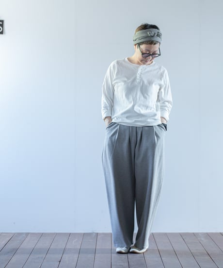 ATPOVA｜【 2025spring15 】16/-ムライト天竺 ラグランヘンリーT