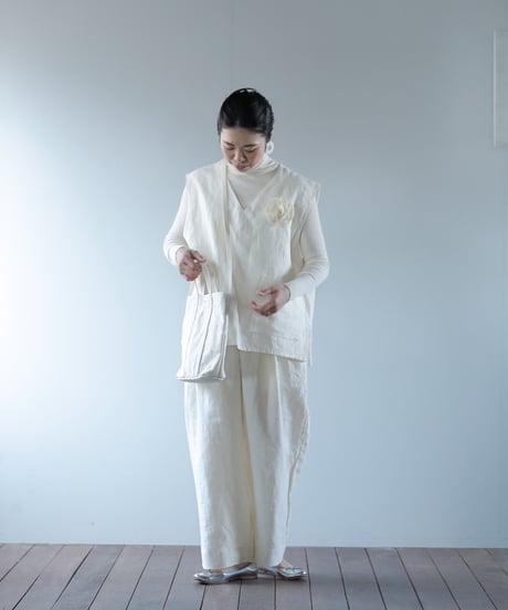 ★ATPOVA｜【 2025spring12】リネンキャンバス 2タックイージーPT